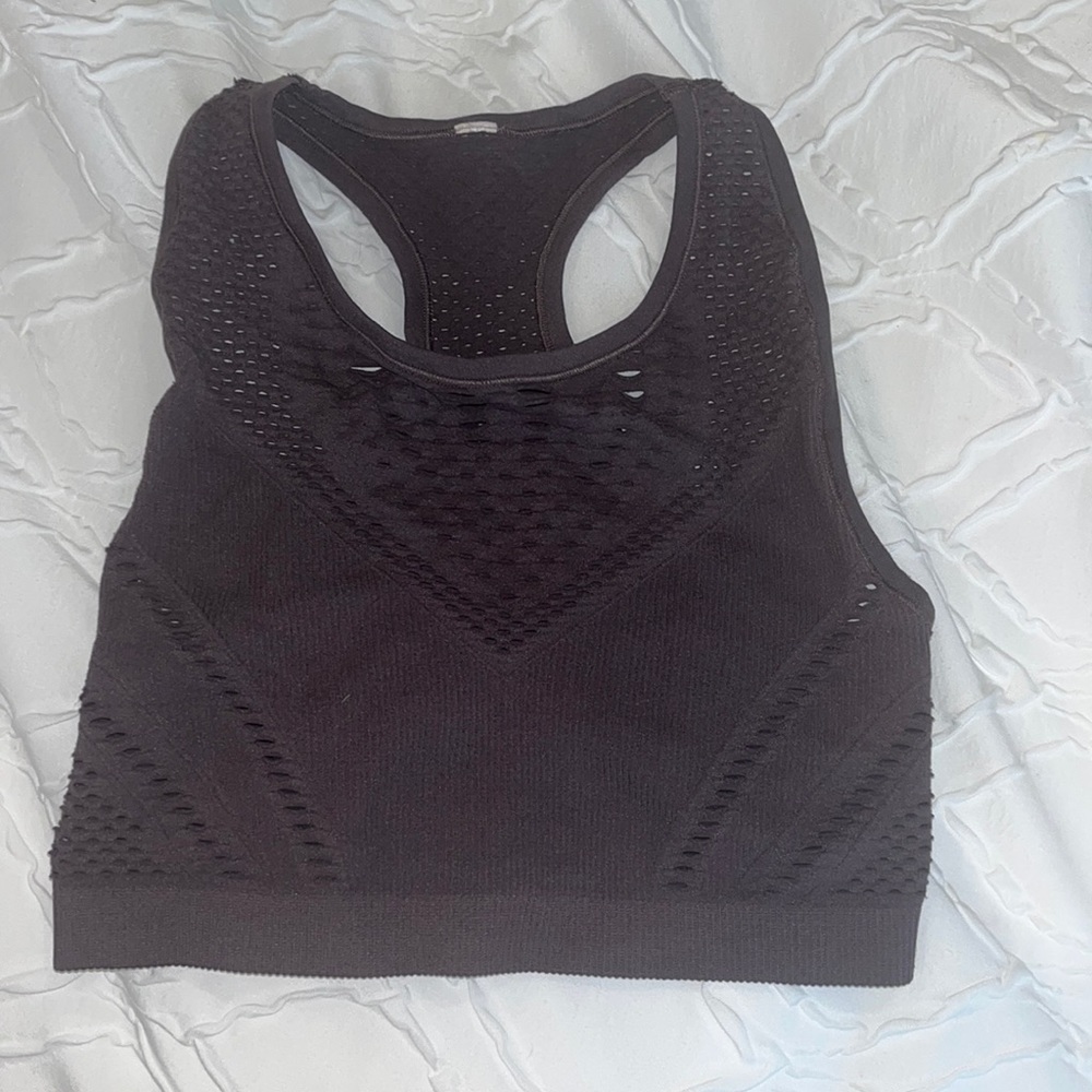 High neck workout crop top